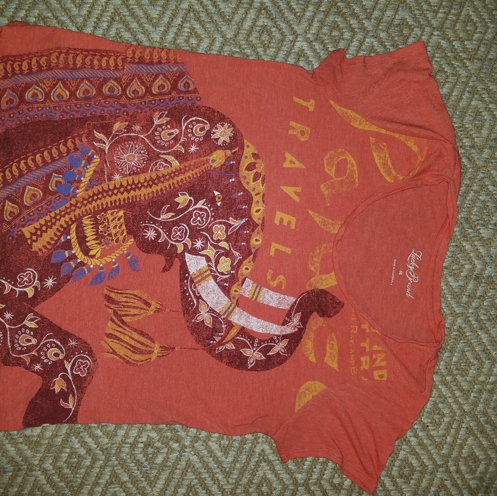 Lucky brand elephant shirt
